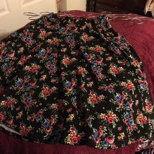 High Waited Floral Skirt!!!!